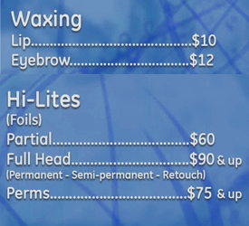 Waxing Prices